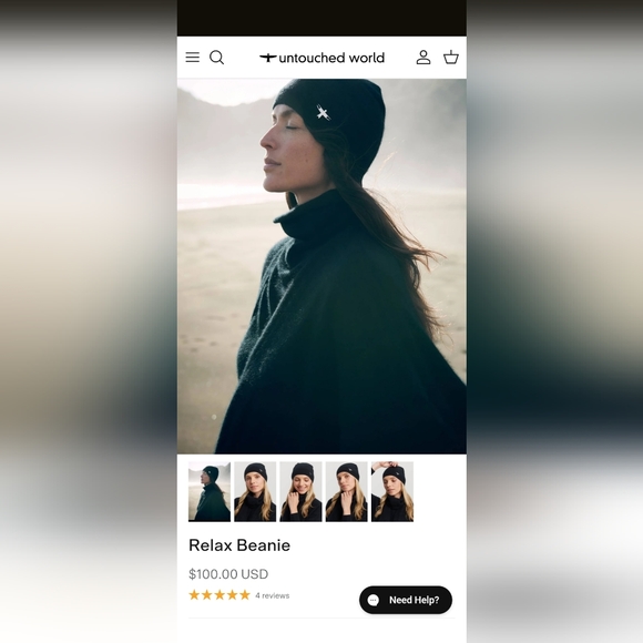 NWT Untouched World Matching Gloves, Scarf, and Beanie Blue Cashmere Set - Picture 10 of 12